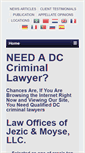 Mobile Screenshot of dccriminallawyer.com
